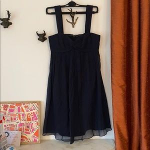 J crew babydoll dress, dark navy, size 2
